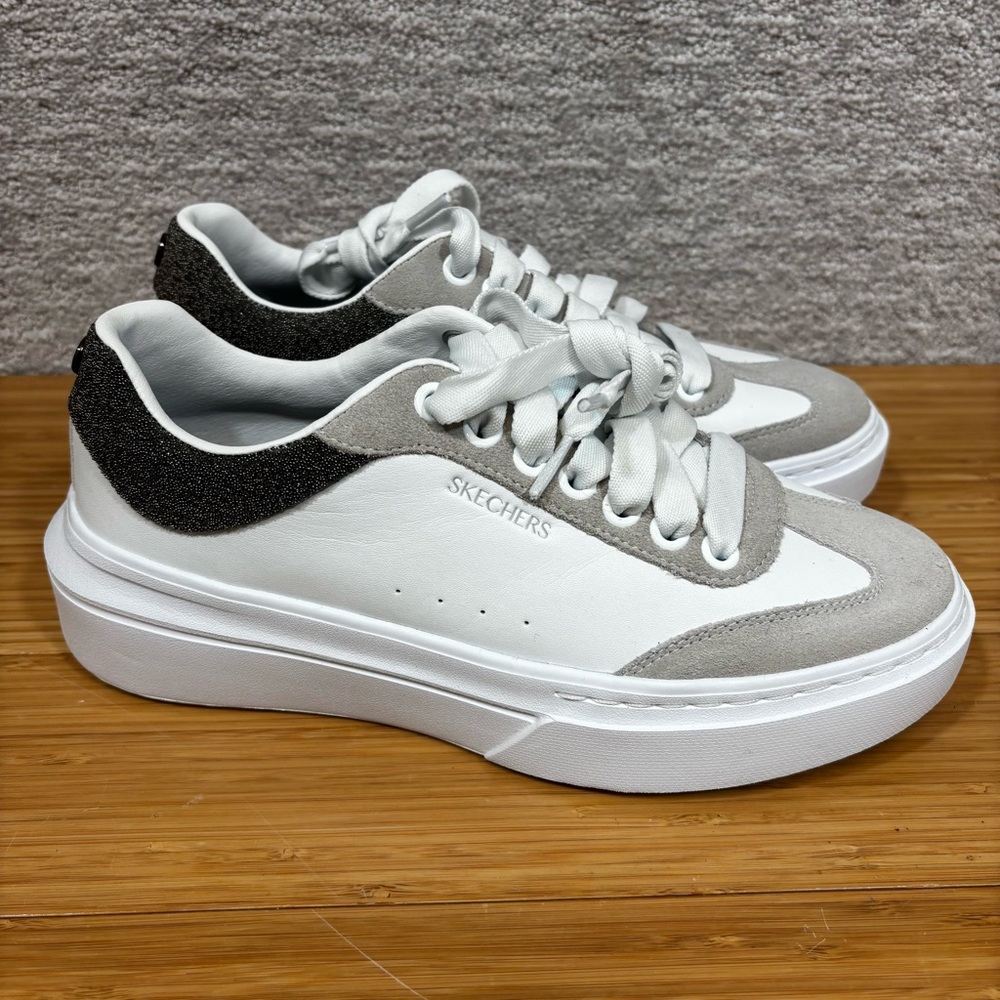 Skechers Womens Martha Stewart Classic Spirit White Casual Shoes Sneakers Size 8